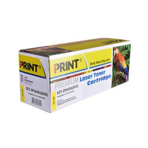 IPRINT CF542X Compatible Yellow Toner Cartridge for Yellow HP 203X Laser Toner 